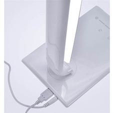 Lampa LED stmívatelná USB - lesklá bílá