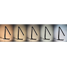 Lampa LED stmívatelná USB - lesklá bílá