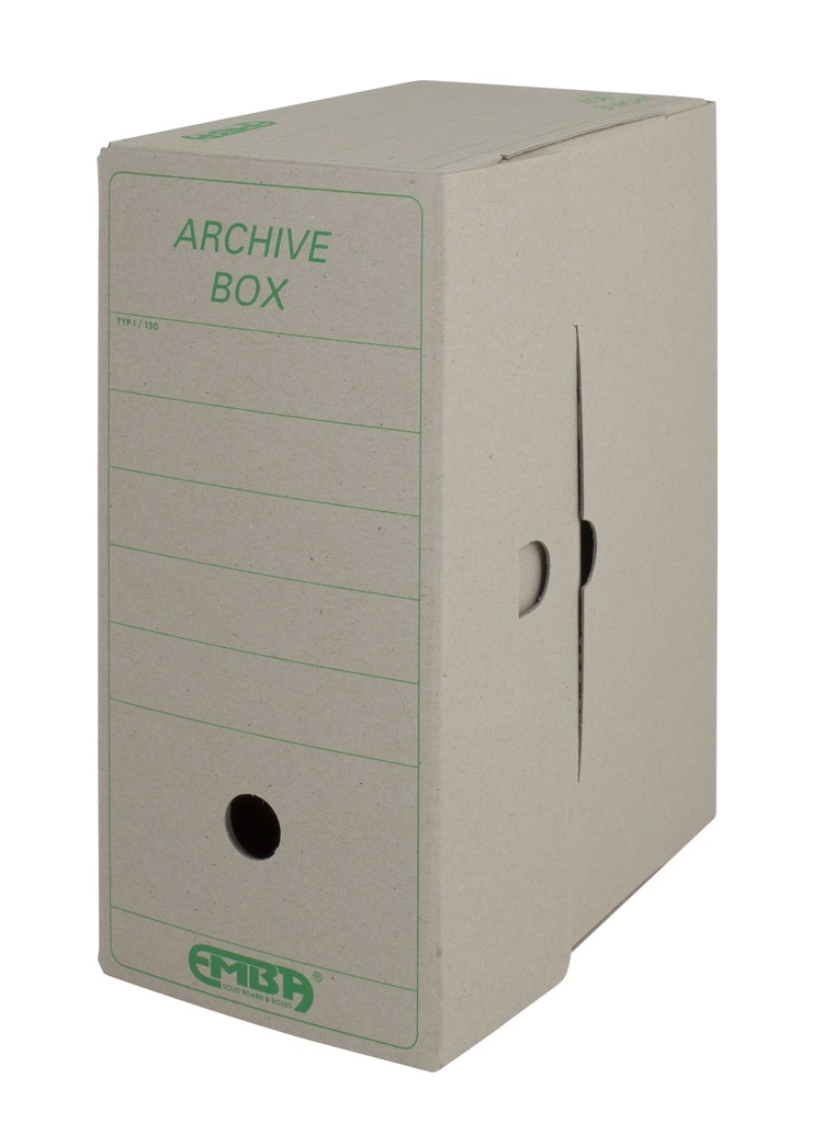 Archivní box Emba - 33 cm x 26 cm x 15 cm / starý motiv