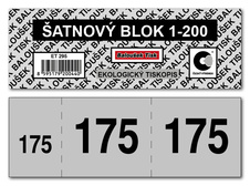 Baloušek šatnové bloky - 135 x 47 mm / 1-200 / 8 odstínů barev / ET295