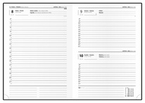 Diář LAMINO - B6 / denní / máky