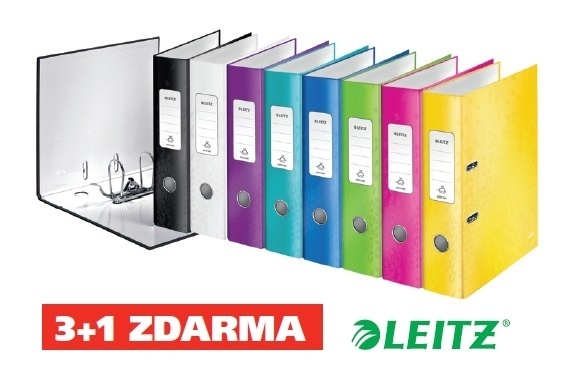 Leitz pákový pořadač A4 180° WOW 8 cm modrá
