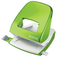 Kancelářský děrovač Leitz NeXXt 5008 / metalická zelená - 30 listů