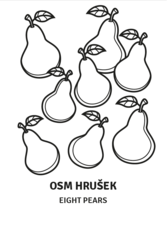 Vymalovánky Kresli.to - Ovoce a číslice