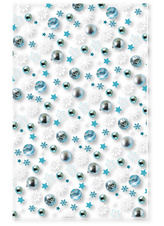 Vánoční dárkové sáčky transparentní - modrá