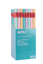 Papíry balicí APLI - 70 x 200 cm / pastelový mix