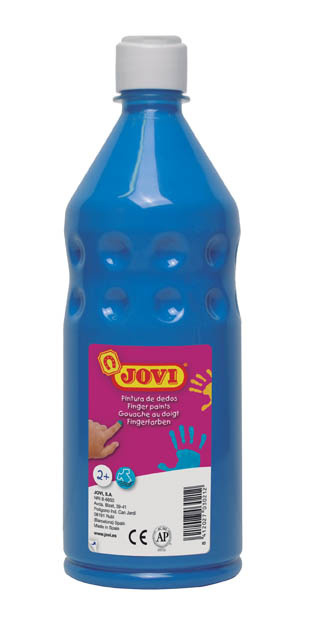 Prstové barvy JOVI v láhvi - 750 ml / modrá