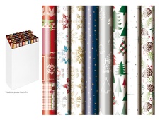 Vánoční balicí papír - mix motivů 70 x 1000 cm