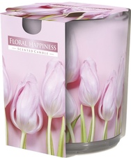 Vonná svíčka - sklo / floral happiness
