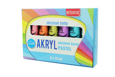 Akrylová barva LUMA - 6 barev / pastelové