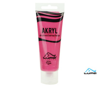 Akrylová barva LUMA - METAL / 75 ml / červená