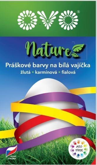 Barvy OVO® NATURE 3 barvy - žlutá, karmínová, fialová