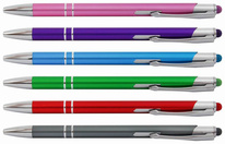 Kuličkové pero Bello touch se stylusem - barevný mix