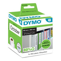 Štítky pro DYMO LabelWritter - 59 x 190 mm / na pořadače papírové / 1 x 110 ks