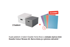 Krabice úložná Esselte - M / šedá / 360 x 265 x 100 mm / 3 ks
