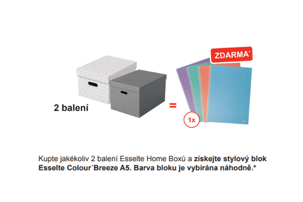 Krabice úložná Esselte - L / bílá / 510 x 355 x 305 mm / s otvory / 3 ks