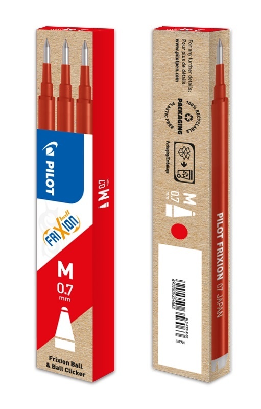 Náplň Pilot FriXion 0,7 - červená / 3 ks