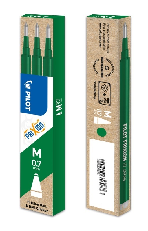 Náplň Pilot FriXion 0,7 - zelená / 3 ks
