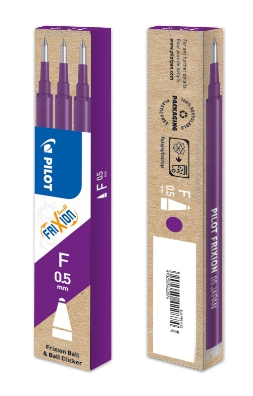Náplň Pilot FriXion 0,5 - fialová / 3 ks