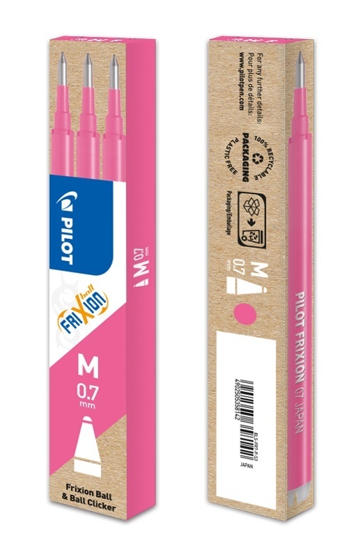 Náplň Pilot FriXion 0,7 - růžová / 3 ks