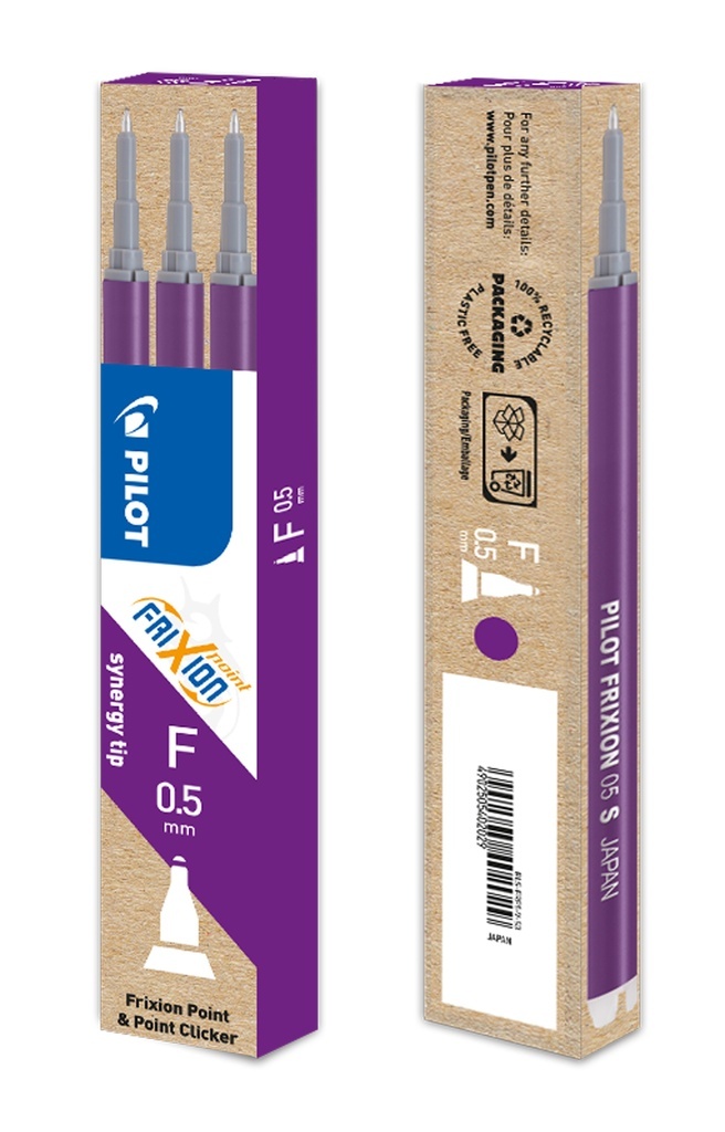Náplň Pilot FriXion Point 0,5 - fialová / 3 ks