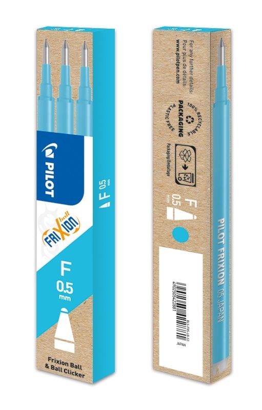 Náplň Pilot FriXion 0,5 - světle modrá / 3 ks