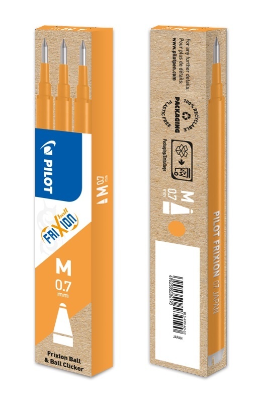 Náplň Pilot FriXion 0,7 - oranžová / 3 ks