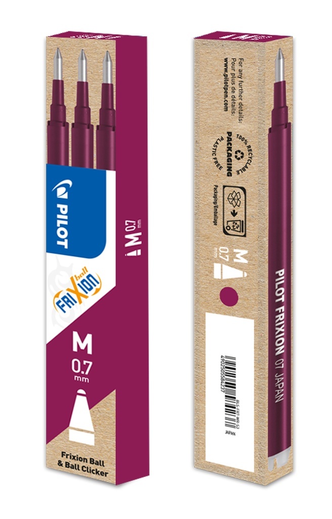 Náplň Pilot FriXion 0,7 - vínová / 3 ks