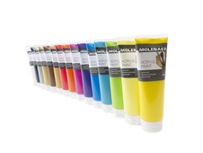 Akrylová barva Molenaer - 250 ml / žlutá