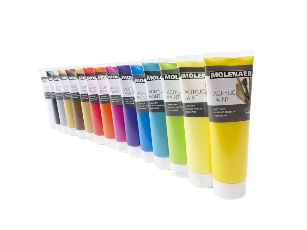 Akrylová barva Molenaer - 250 ml / zlatá