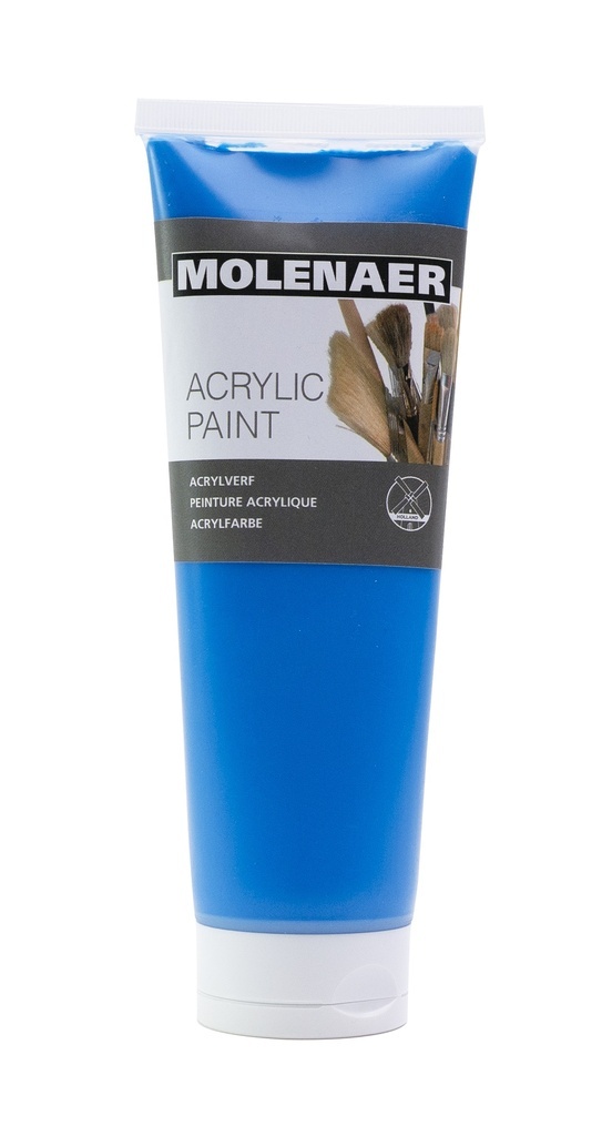 Akrylová barva Molenaer - 250 ml / modrá