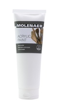 Akrylová barva Molenaer - 250 ml / bílá