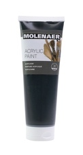 Akrylová barva Molenaer - 250 ml / černá