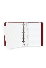 Filofax Notebook burgundy spirálovitý blok A5/60l / linka