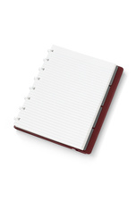 Filofax Notebook burgundy spirálovitý blok A5/60l / linka