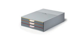 Zásuvkový box VARICOLOR® - 3 zásuvky / šedá