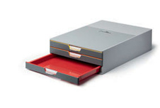 Zásuvkový box VARICOLOR® - 3 zásuvky / šedá