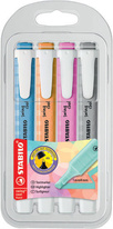 Zvýrazňovač STABILO® SWING COOL Pastel / sada 4 ks