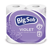 Toletní papír Big Soft Violet - dvouvstvý / bílá