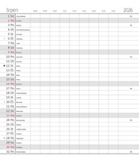 Diář kapesní LAMINO - měsíční / design 1