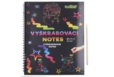 Vyškrabovací notes / 26x19 cm / 10 listů