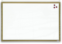 Tabule bílá magnetická v dřevěném rámu - 60 x 90 cm