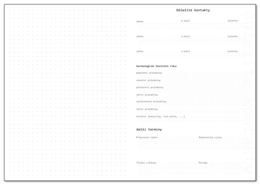 Učitelský zápisník - A5