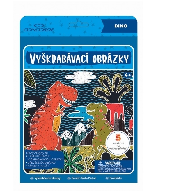 CONCORDE Vyškrabávací obrázky / Dino