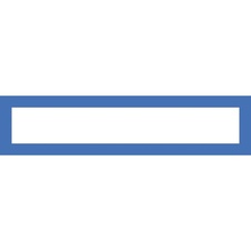 Magnetický informační rámeček LEAN A4/A3 - 317 x 75 mm / modrá / 10 ks