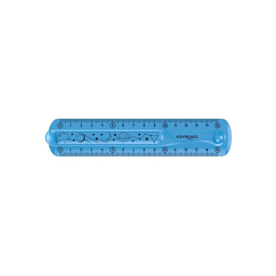 Pravítko 15 cm KeyRoad Flexi - ohebné / mix barev
