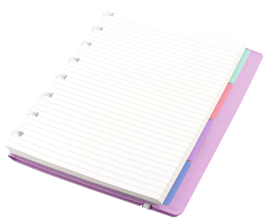 Blok Filofax Notebook Pastel pastel. fialová - A5/56l