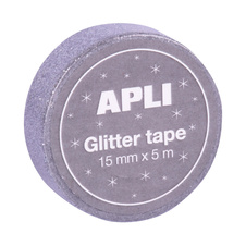 APLI dekorační páska se třpytkami /15 mm x 5 m / 10 ks