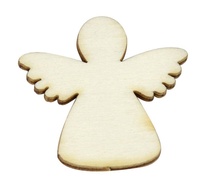 Dřevěný výřez - Andílek / 3,5x3 cm