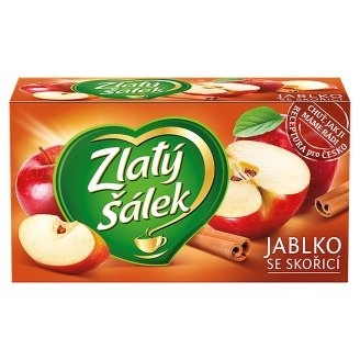 Čaj Zlatý šálek ovocný - jablko se skořicí
